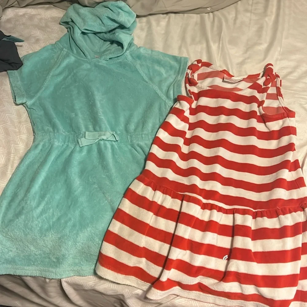 2 Hanna Andersson Terry Cloth Dresses - 4
